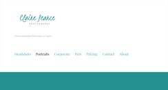 Desktop Screenshot of clairepearcephoto.com
