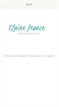 Mobile Screenshot of clairepearcephoto.com